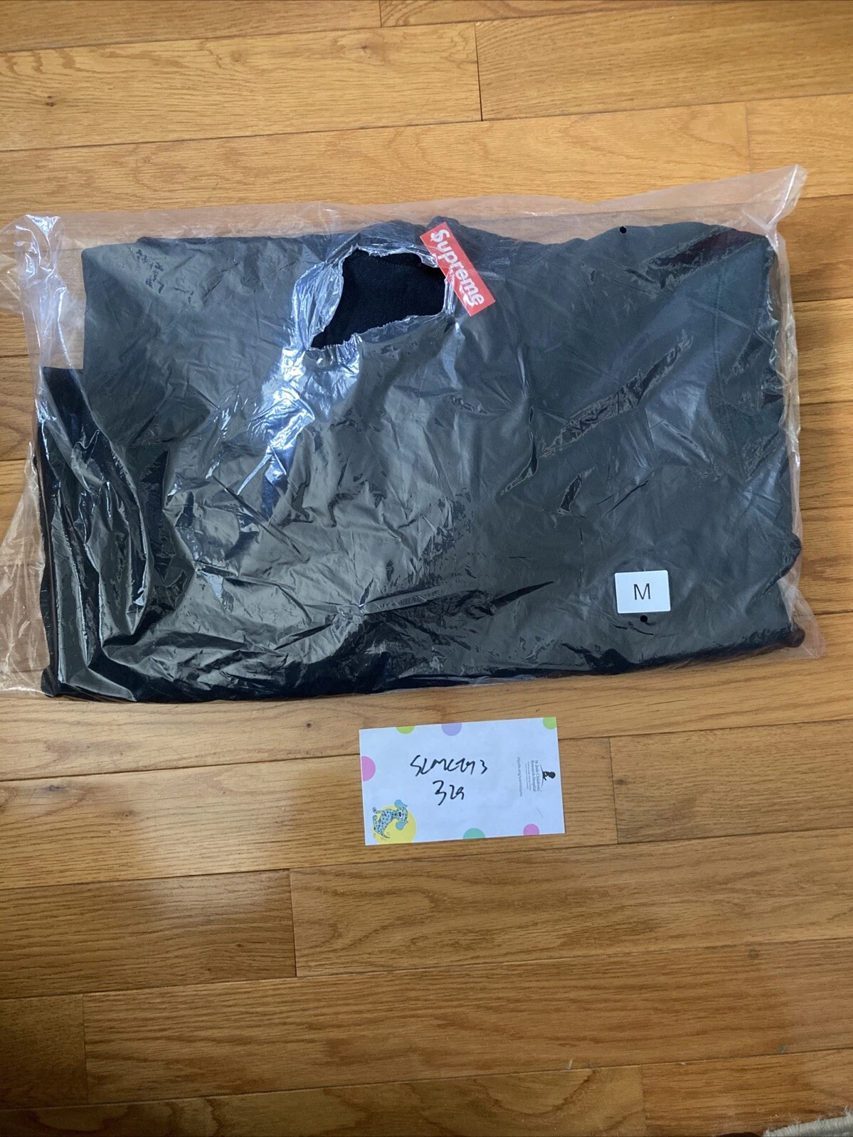 Sweat shirt à capuche brodé Supreme SS18 noir taille moyenne