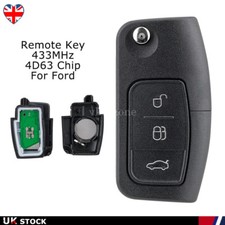 3 Button Remote Key Fob Chip For Ford Fiesta 2008 2009 2010 2011 2012 2013 2014