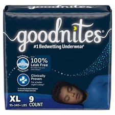 Goodnites Jumbo Pack Youthpant Boy Size 6 - REPLACES 6953381 CA of 36