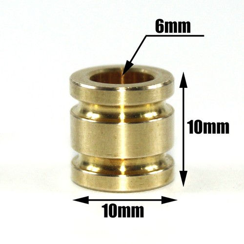 6pcs Brass Bracelet Spacer Beads Paracord Beads Knife Lanyard Bead / 10mm * 10mm - Picture 2 of 8