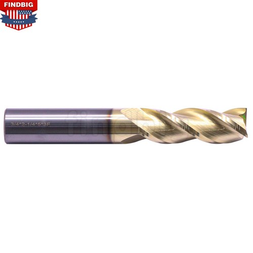 1/4 Carbide Square End Mill 4-Flute With ZrN Coating 1/4 Carbide Square End Mill 4-Flute With ZrN Coating
