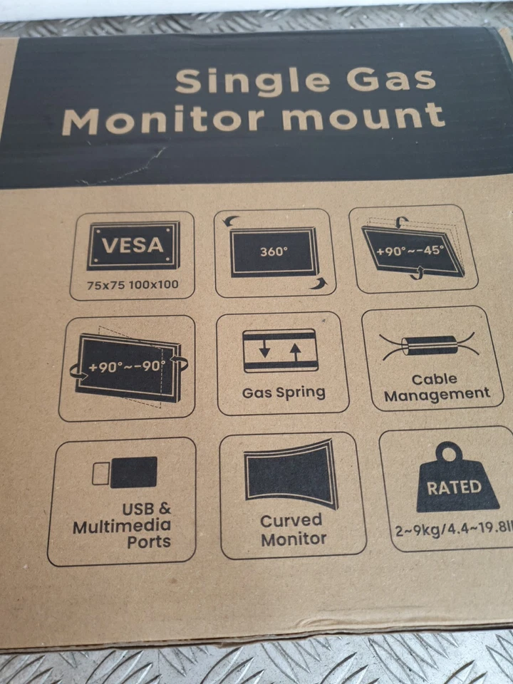 VonHaus 05/118 13 to 27 inches Full Motion Monitor Mount - Image 4 of 4