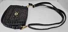 New Directions Brown Sholder/Cross Body Purse/ Bag ~ Snaje Skin design~EUC