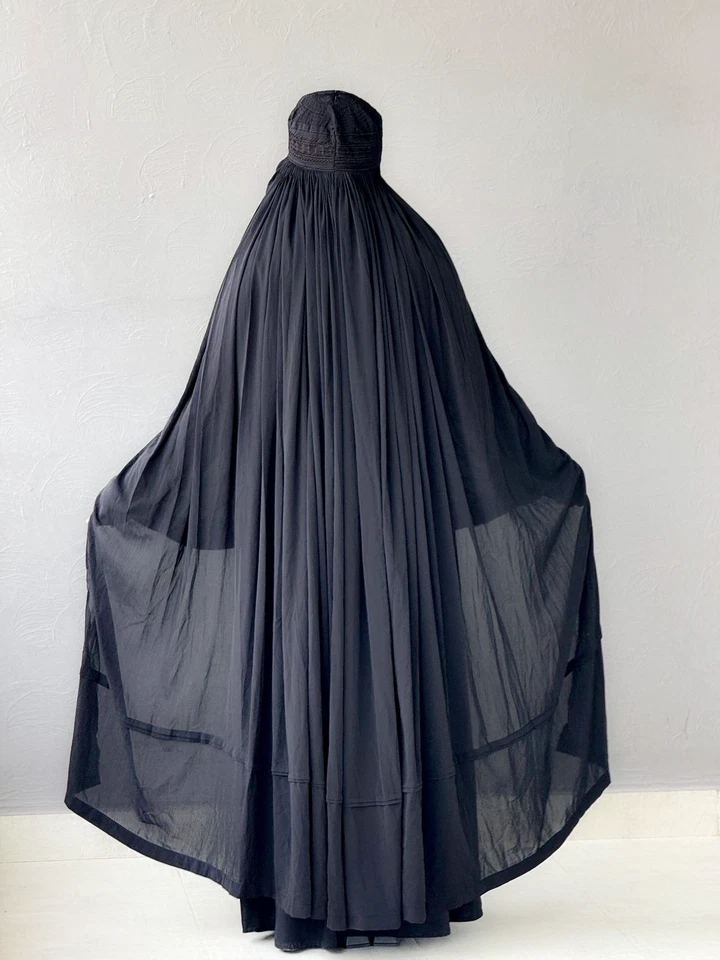 Velo de abaya afgano hiyab islámico caftán musulmán premium afgano para mujer topi burka Foto 2 de 3