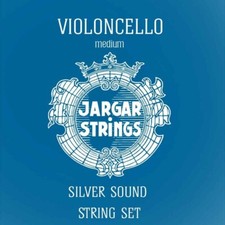 Jargar Silver Sound 4/4 wiolonczela (wiolonczela) zestaw strun, srebrny