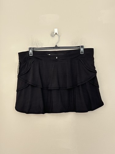ID Ideology Women's Sz 3X Plus Size Tiered Flounce Pull On Tennis Golf Skort BLK - Picture 7 of 9