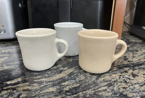 Tepco Diner Coffee Mugs (THREE) Heavy Vintage Restaurant Ware