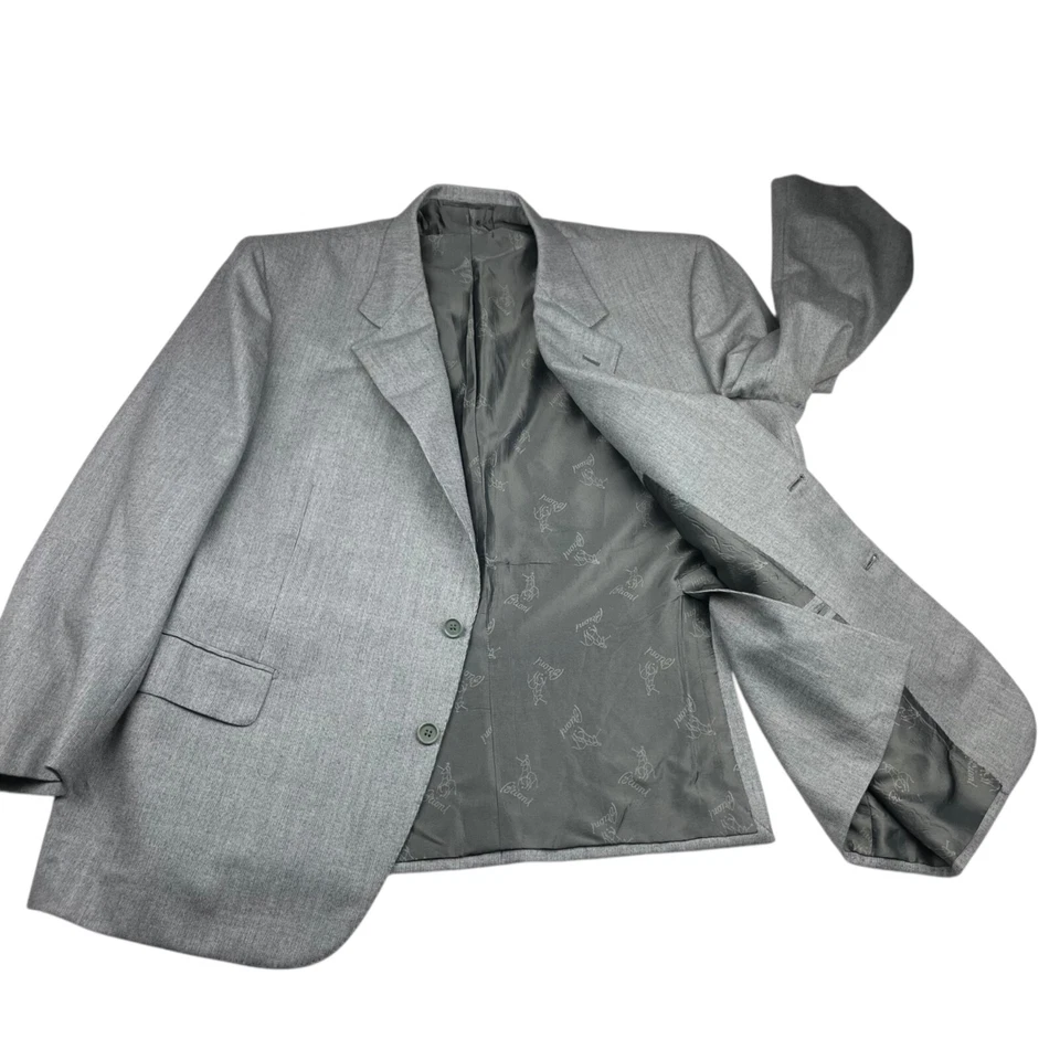 Brioni 男式 Palatino 100% 羊毛 2 按钮西装外套灰色 • 意大利 • 48R 美国 | 58 EU — 第 3/4 张图片