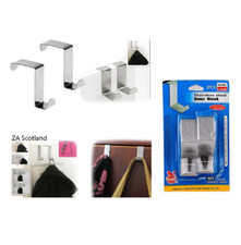 Self Adhesive Hooks Stainless Steel Strong Sticky Stick on Wall Door