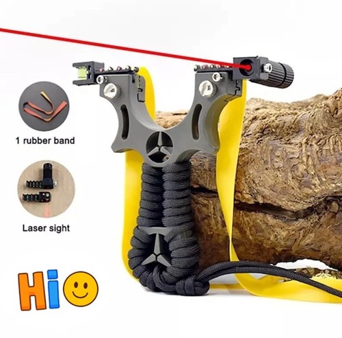 Fronde Pro Lance Pierre Haute précision - Slingshot Laser Chasse tir Pêche ✅ - Imagen 1 de 9