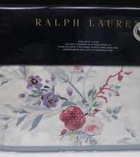 New Ralph Lauren ADDISON White Floral Duvet Cover - King