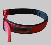 Nylon-Halsband,Greyhound,Rot,Gr.L, Halsband, Hundehalsband, 57Cm, Unterlegt