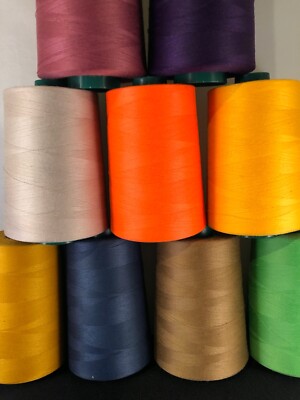 A&E Perma Core Poly Wrap Thread - 40 Tex - 6,000 Yards, Various Colors ...