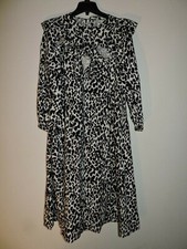 Sandy Liang x Target Black & White Spotted Leopard Pattern Midi Dress sz XS