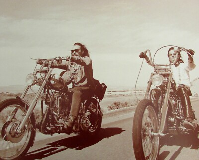 Easy Rider Poster 11x14 Sepia Poster Print Hopper and Fonda Easy Rider