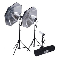 Black and Silver Photography Video Studio Umbrella Continuous Lighting Kit SALE