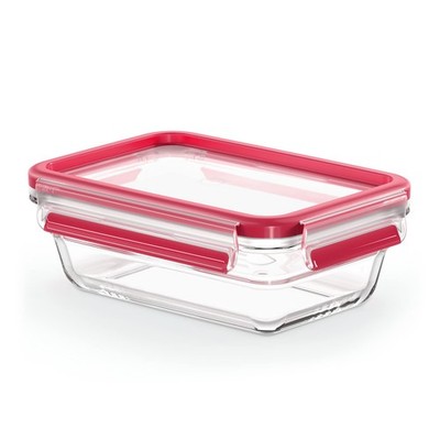 EMSA Clip & Close Frischhaltedosen Glas Set 0.7L Rechteckig Dicht