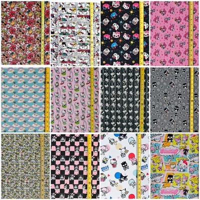 HELLO KITTY AND FRIENDS  FABRIC ( HALF-YARD OR 1-YARD & HK THEME SELECTIONS )
