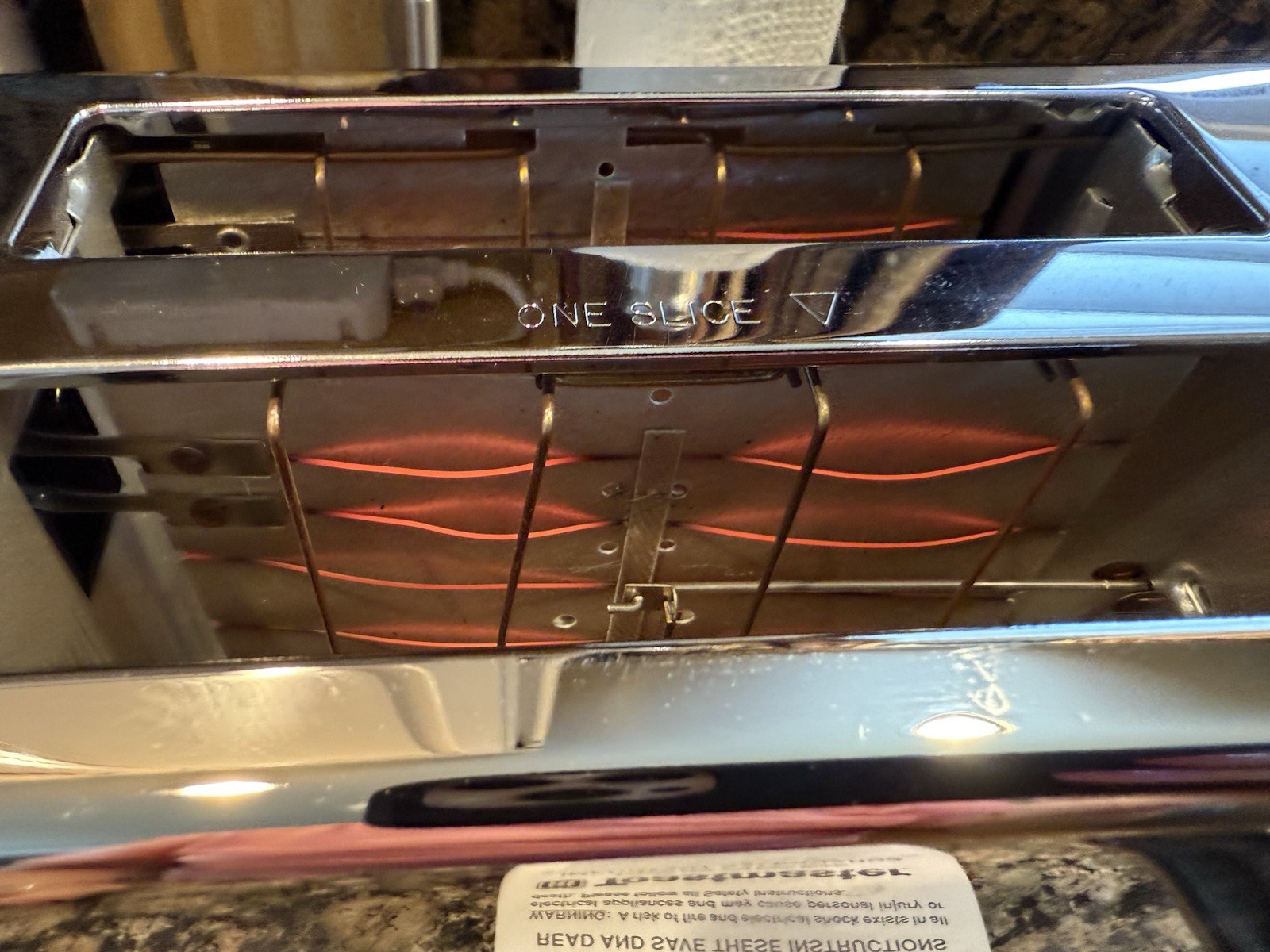 Vintage TOASTMASTER B700 Wide-Slot GHOSTBUSTERS 2 Dancing Toaster Chrome USA