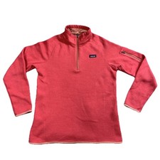 Patagonia Better Sweater 1/4 Zip Youth XL 14 Pink Fleece Pullover