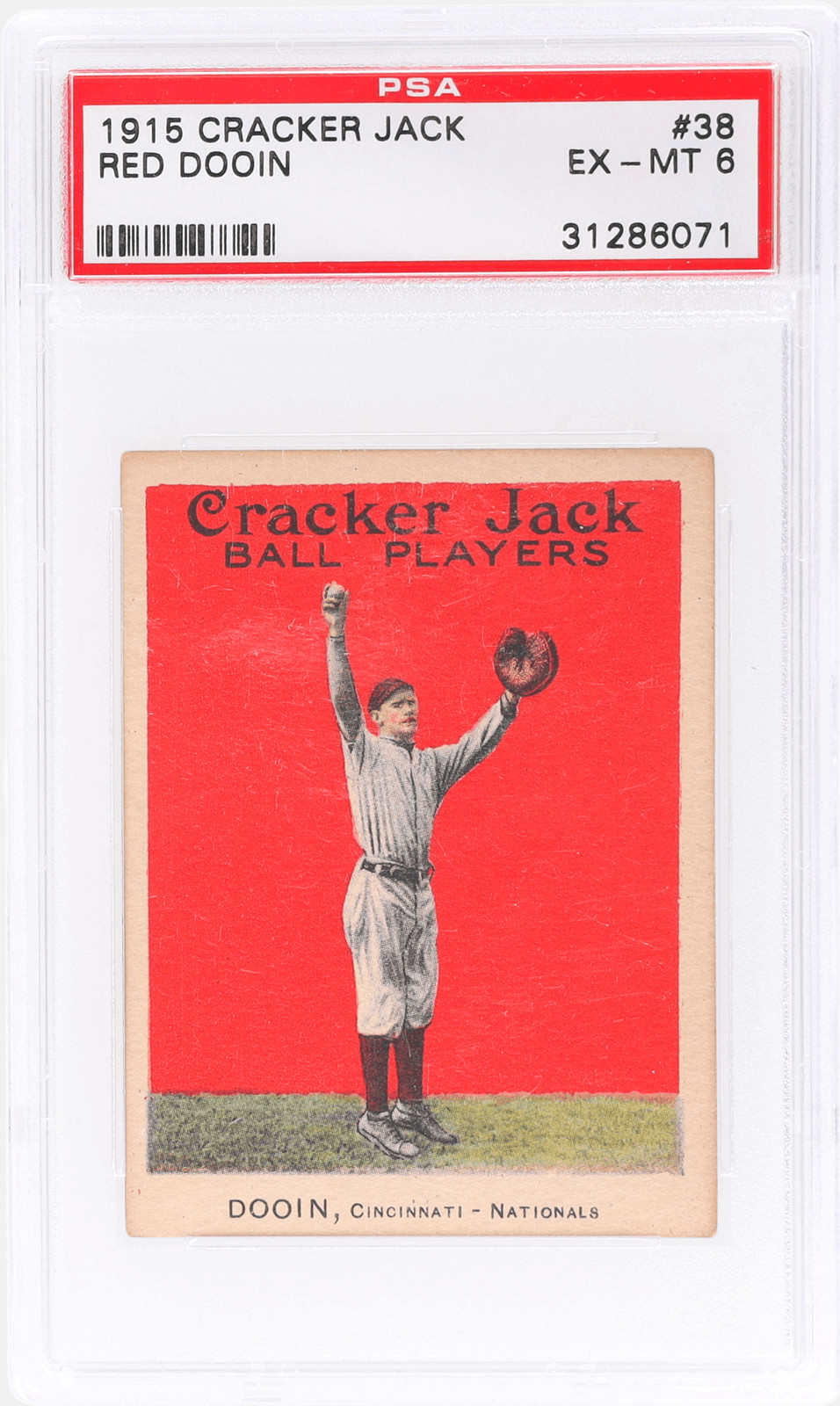 1915 Cracker Jack Red Dooin #38 PSA 6