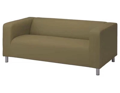 Housse neuve Ikea KLIPPAN pour canapé 2 places, Vissle jaune-vert, 104.940.44 - Photo 1/4