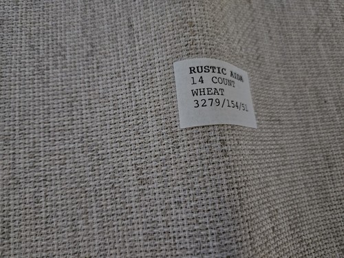 Zweigart RUSTIC AIDA 14 Ct  WHEAT 18"x 22" Cross Stitch Embroidery - Picture 1 of 2