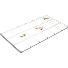 Jewelry Display Tray Insert Finding Showcase White Unit