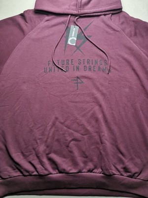 RAF SIMONS x FRED PERRY Mens Size LARGE Oversized Hoodie (BNWT) Purple L.Sleeve