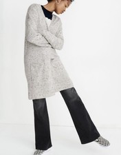 NWT 98 Madewell Donegal Kent Cardigan Sweater in Coziest Yarn XS  with Flaw 