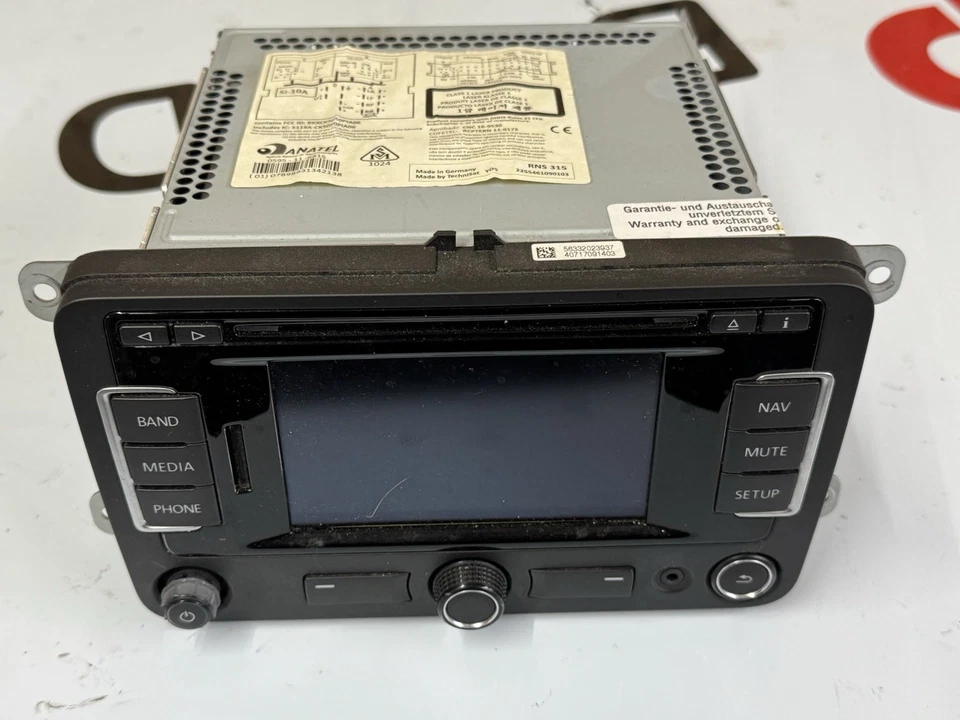 Volkswagen Jetta 2015-2016 navegación reproductor de CD receptor de radio 1K0035274 OEM Foto 3 de 4