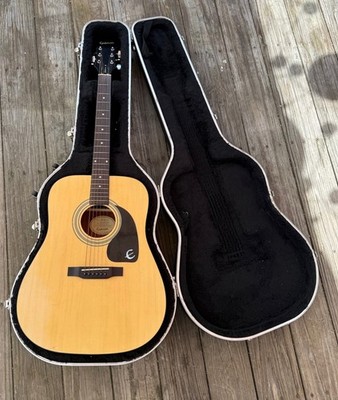 Epiphone DR-100 NA 6-String Acoustic Guitar w/ Hard Soft padded case