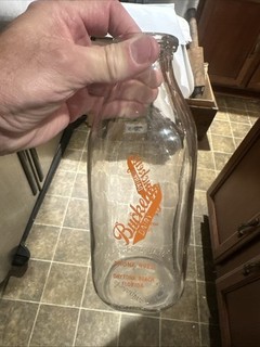 Buckeye Dairy ACL Quart Milk Bottle Daytona Beach Florida FL