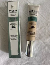 IT Cosmetics Bye Bye Foundation -Full Coverage Moisturizer 50 SPF- Free Shipping