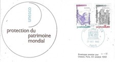 France - Unesco- FDC -Protected Sites -23.10.82 (26-0311)
