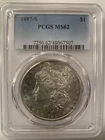 1897-S Morgan Silver Dollar Certified PCGS MS62