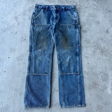 Y2K Carhartt relaxed fit denim double knee work wear carpenter pants