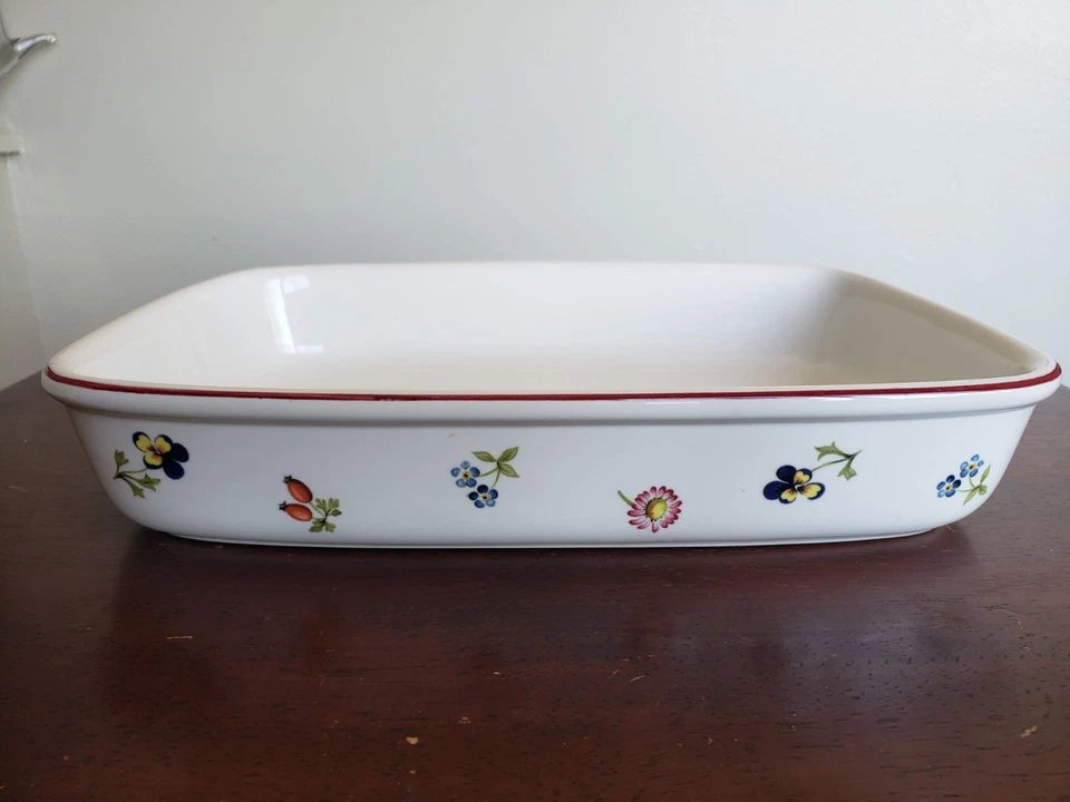 Cazuela panadera Villeroy & Boch Petite Fleur Lasagna 11 5/8" - ENVÍO GRATUITO EE. UU. Foto 3 de 4