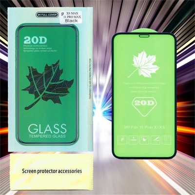 20D Schutzglas fur iPhone 11 PRO MAX / XS MAX Glas 9H Schutzfolie Displayschutz