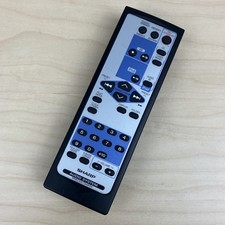 Sharp RRMCGA175AWSA Audio System Remote Control Black Silver Blue - Tested