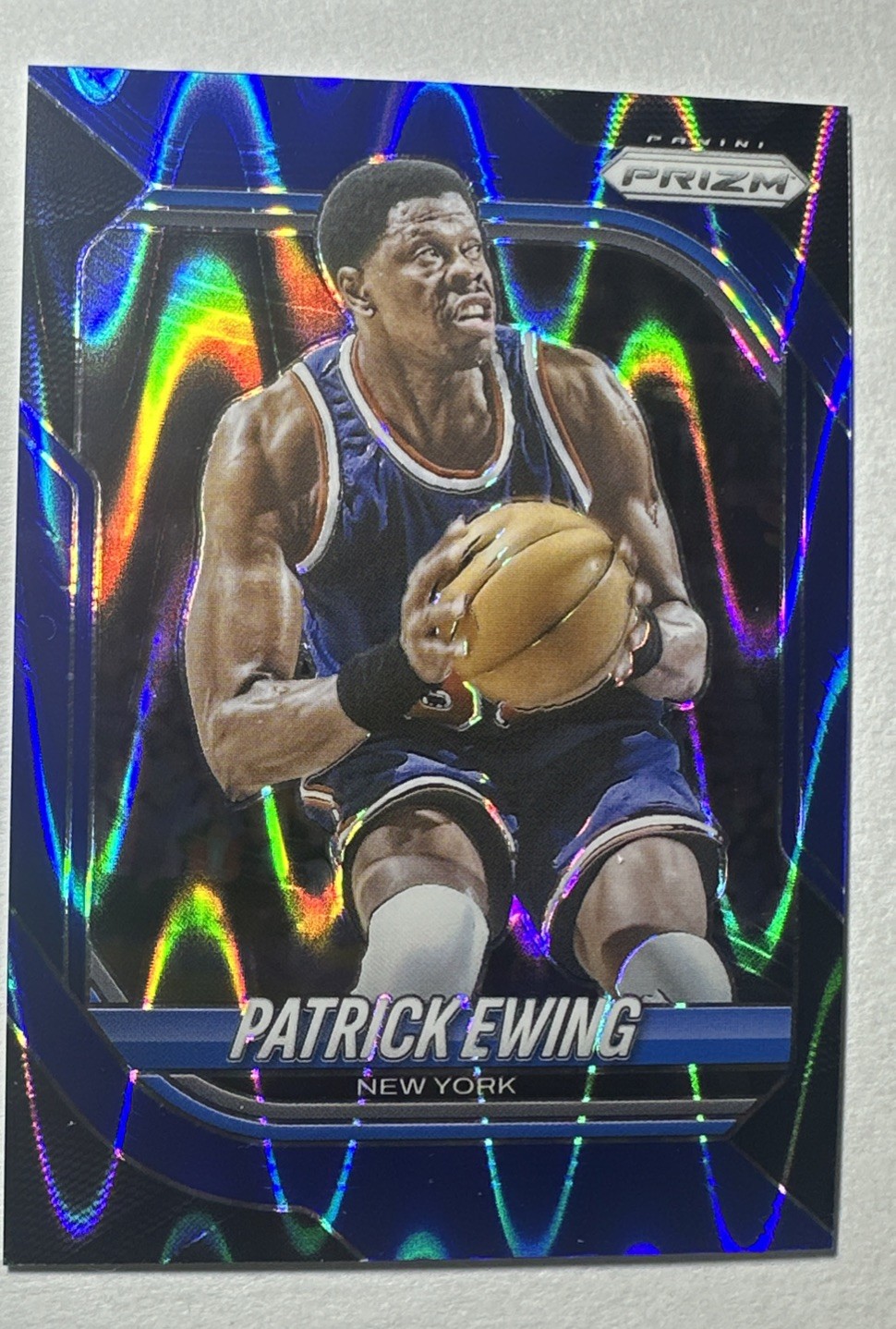 Patrick Ewing [Blue Seismic] /199 #150 2025 Panini Prizm D7