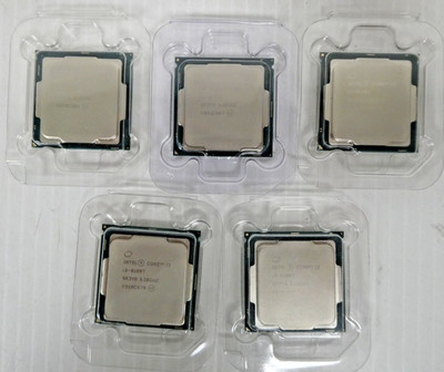 Lot of 5 Intel Core i3-8100T 3.10GHz Quad Core Socket 1151 CPU Processor - SR3Y8