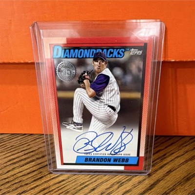 Topps 2025 Update 1990 Autographs Insert Brandon Webb Diamondbacks #90B2-BWB