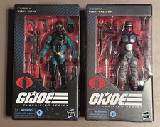 GI JOE CLASSIFIED SERIES 187 NIGHT-VIPER & 121 NIGHT CREEPER NEW & SEALED