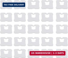 100PCS Disposable White Plastic Bread Clips 0.9x0.8inch Sealer Snap Packaging Se