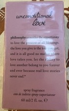 Philosophy Unconditional Love Eau de Toilette spray. 2 oz/60mL New In Sealed Box