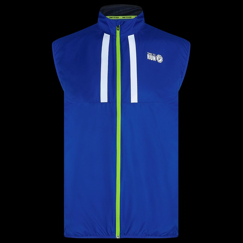 Men's Pace Running Gilet - Lightweight Windproof Reflective Trim & Two Pocket... - Image 2 of 4
