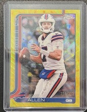2025-26 Topps Chrome Josh Allen Yellow Refractor /275