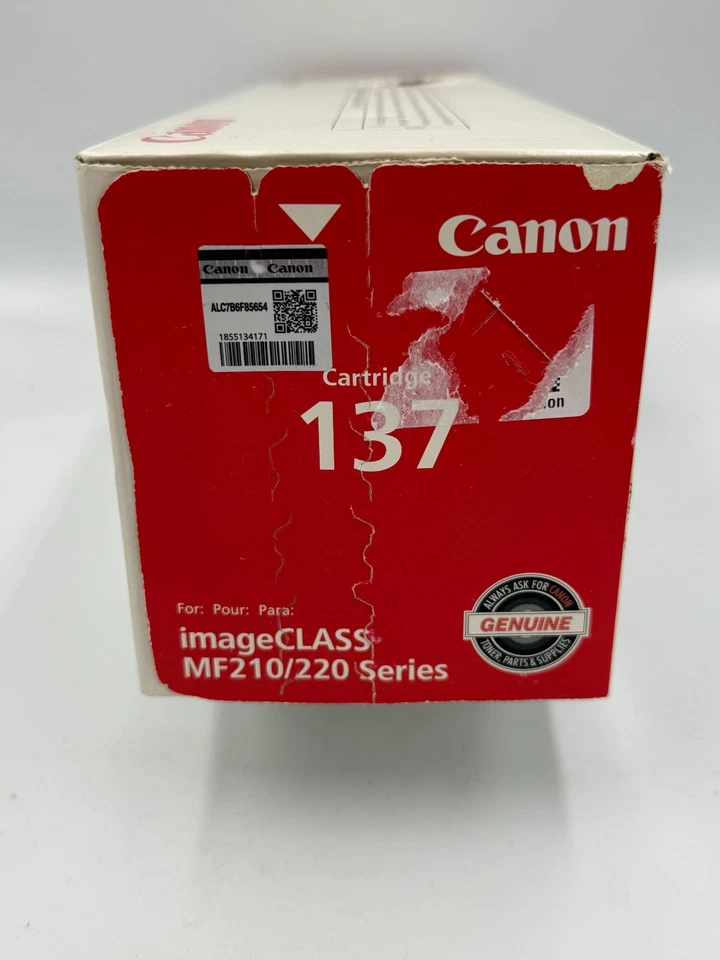 Cartucho de Toner Genuíno Canon 137 Impressora a Laser, MF210, 220, 230, 240 NOVO LACRADO - Imagem 3 de 4