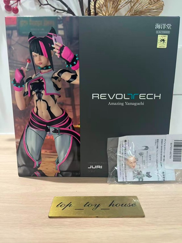 Kaiyodo Amazing Yamaguchi Juri Street Fighter 6 Action Figure w/bonus In Stock !